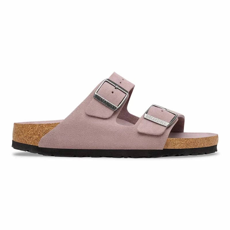 Birkenstock Arizona Sandal – Soft Footbed Suede Leather Faded Purple – Unisex