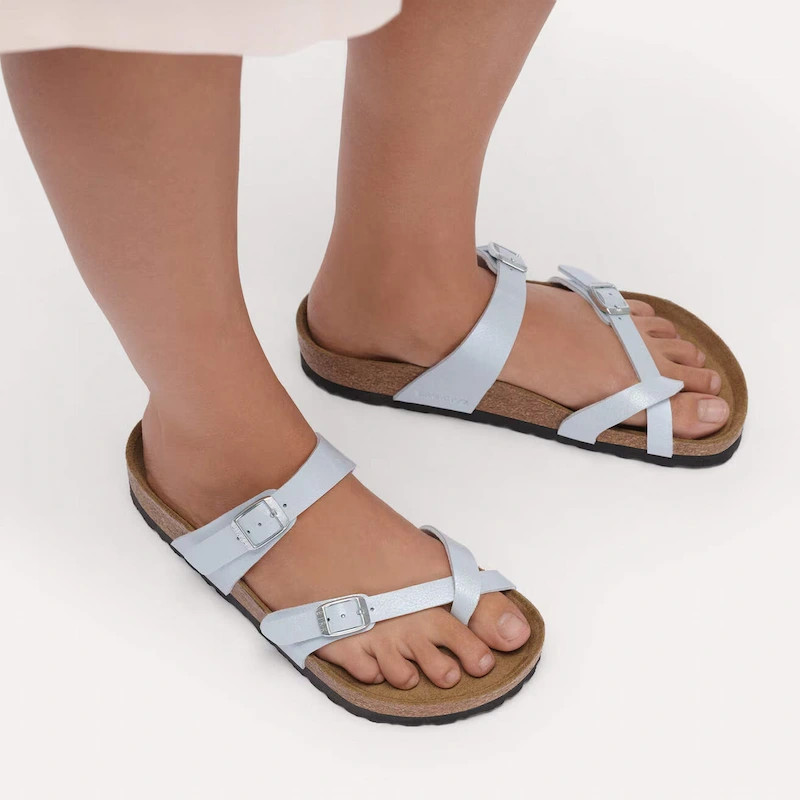 Birkenstock Mayari Sandal – Birko Flor Graceful Baby Blue – Women’s
