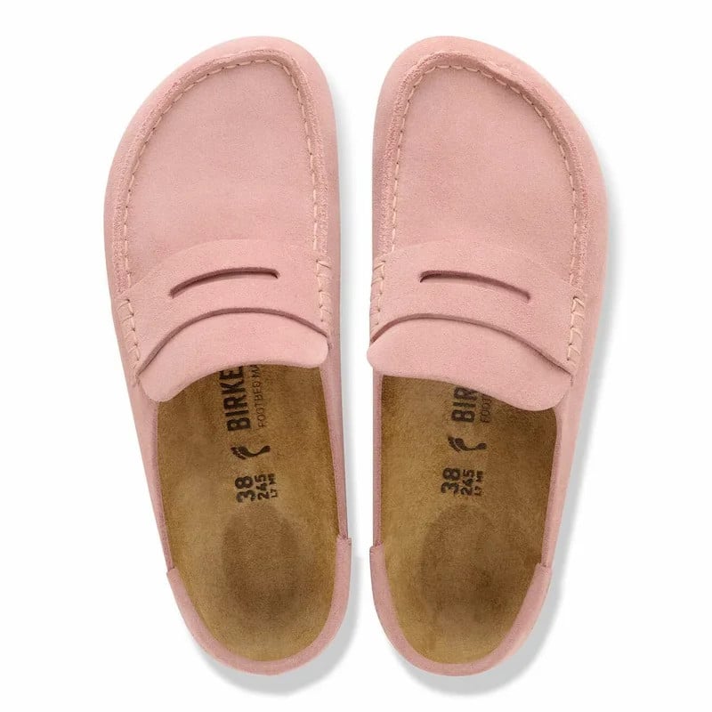 Birkenstock Naples Clog – Wrapped Suede Leather Pink Clay – Women’s