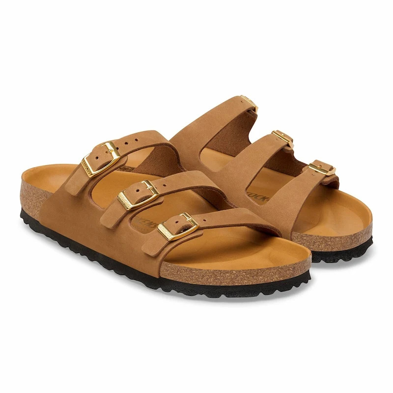 Birkenstock Florida Sandal – Nubuck Leather Mink – Women’s