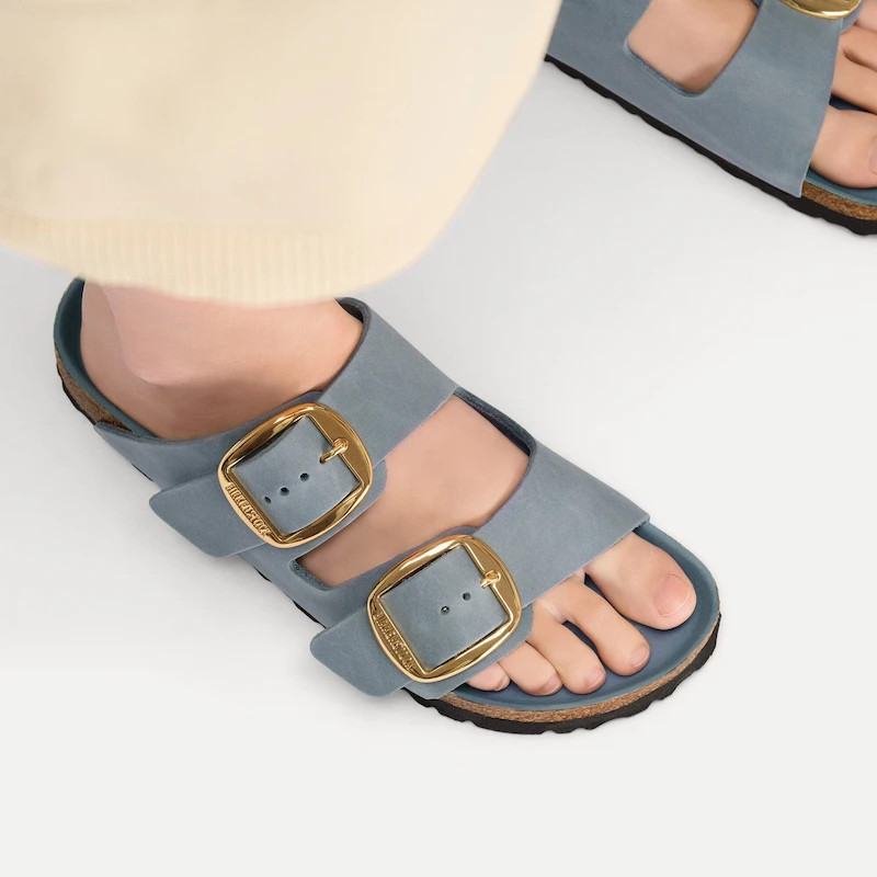 Birkenstock Arizona Big Buckle Sandal – Oiled Leather Basalt Gray – Women’s