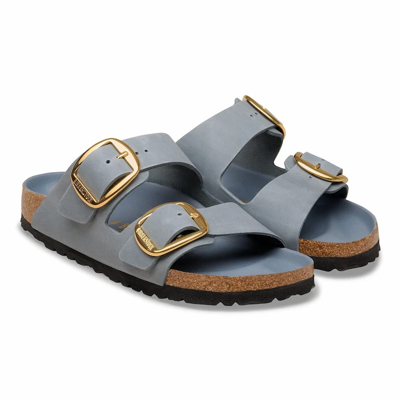 Birkenstock Arizona Big Buckle Sandal – Oiled Leather Basalt Gray – Women’s
