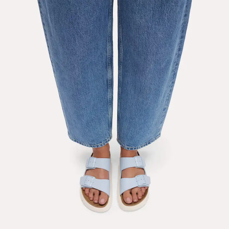 Birkenstock Papillio Arizona Chunky Sandal – Birko Flor Baby Blue – Women’s