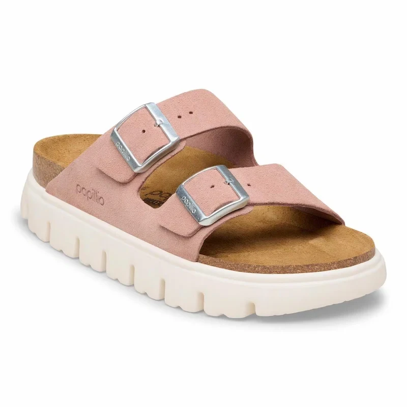 Birkenstock Arizona Chunky Sandal – Suede Leather Pink Clay – Women’s