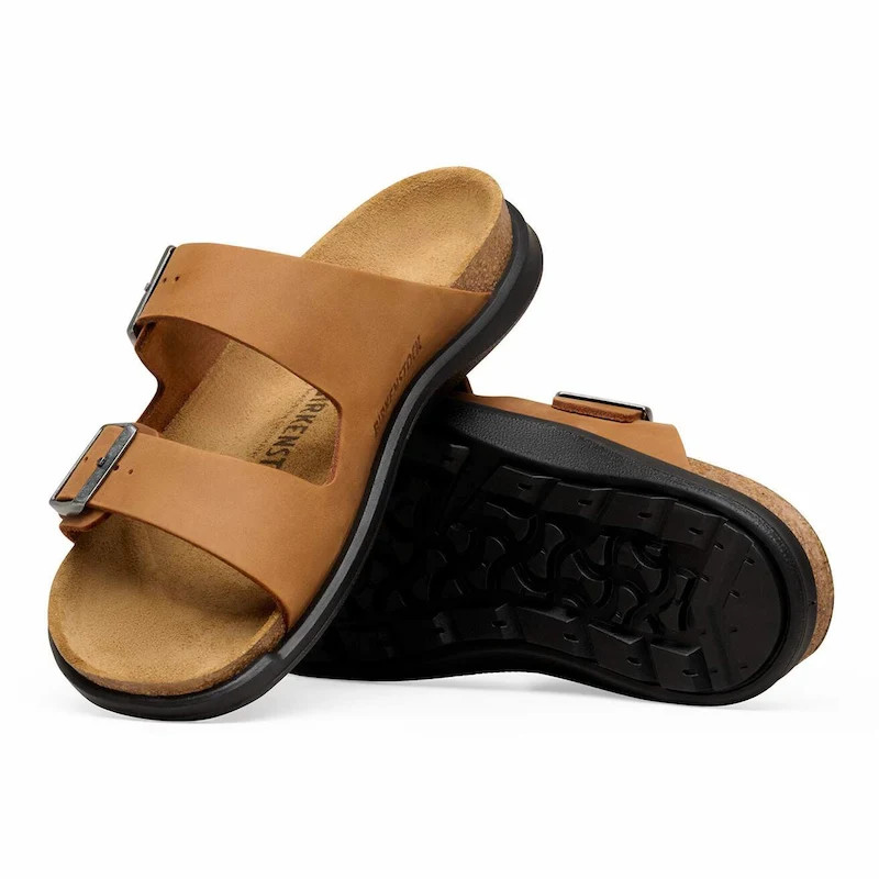 Birkenstock Arizona Crosstown Sandal – Oiled Leather Cognac – Men’s