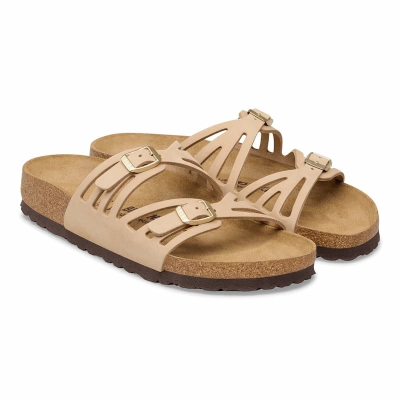 Birkenstock Granada Sandal – Nubuck Leather Sandcastle – Women’s