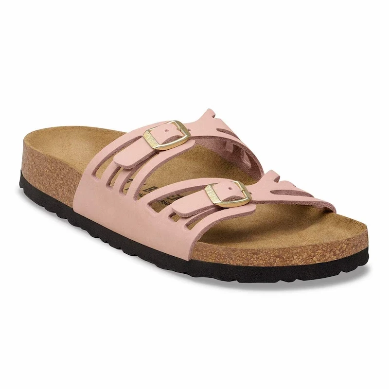 Birkenstock Granada Sandal – Nubuck Leather Soft Pink – Women’s