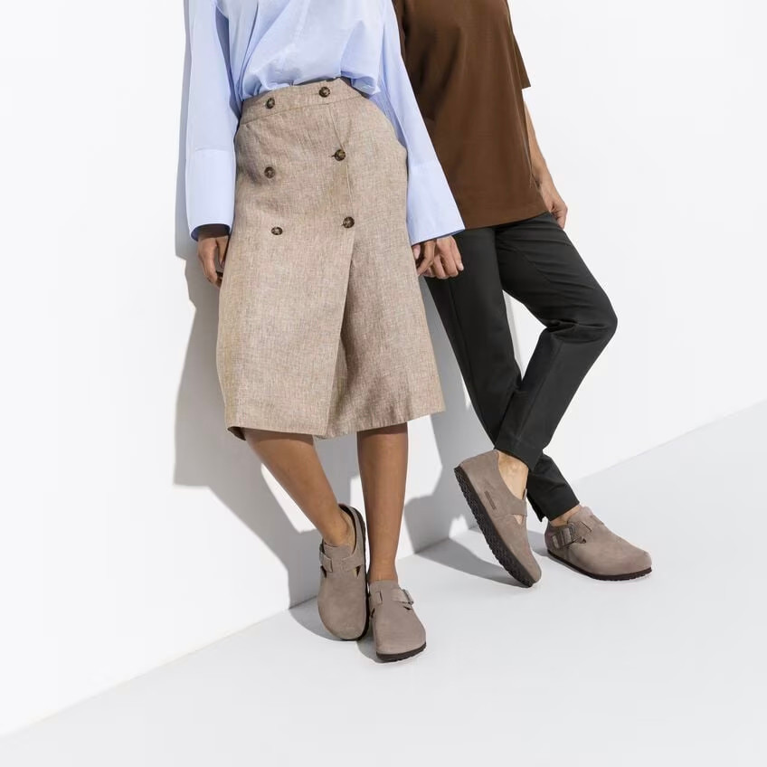 Birkenstock London Shoe – Taupe Suede Leather – Unisex