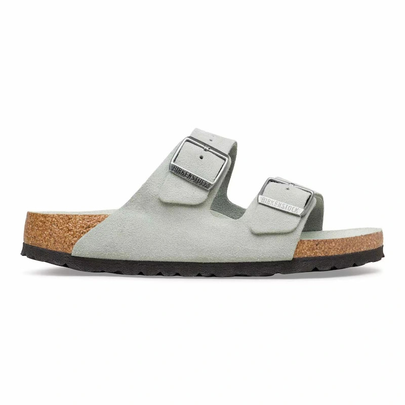 Birkenstock Arizona Soft Footbed Sandal – Suede Leather Pure Sage – Women’s