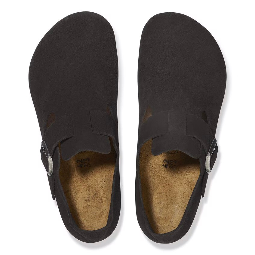 Birkenstock London Black Suede Leather Shoe | Unisex - Simply