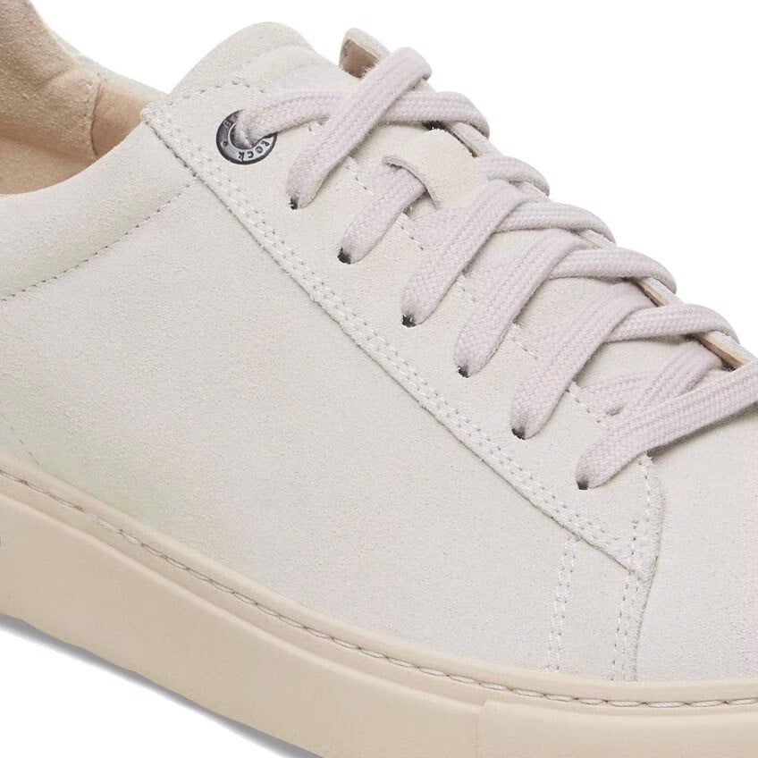 Birkenstock Women's Bend Low Antique White Suede Leather Sneakers