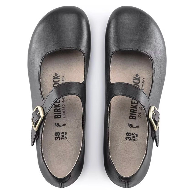 Birkenstock Tracy Black Leather Shoe | Women's - Simply Birkenstock