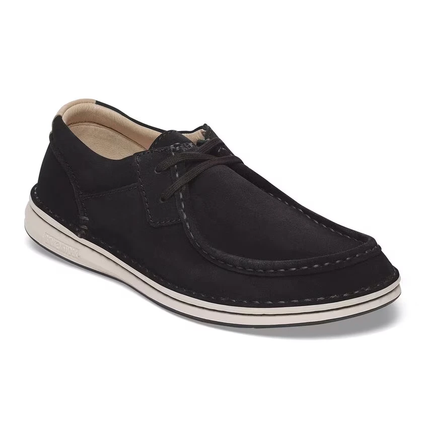 Birkenstock Pasadena Shoe – Black Suede Leather – Men’s