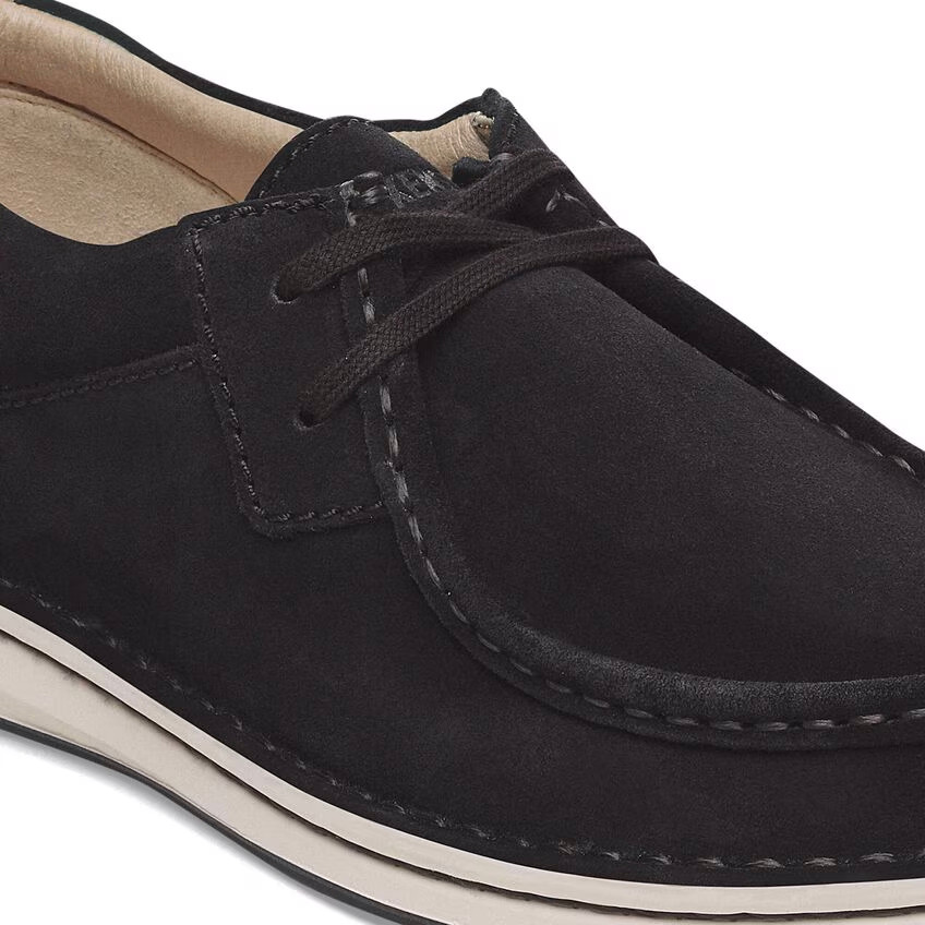 Birkenstock Pasadena Black Suede Leather Shoe | Men's - Simply