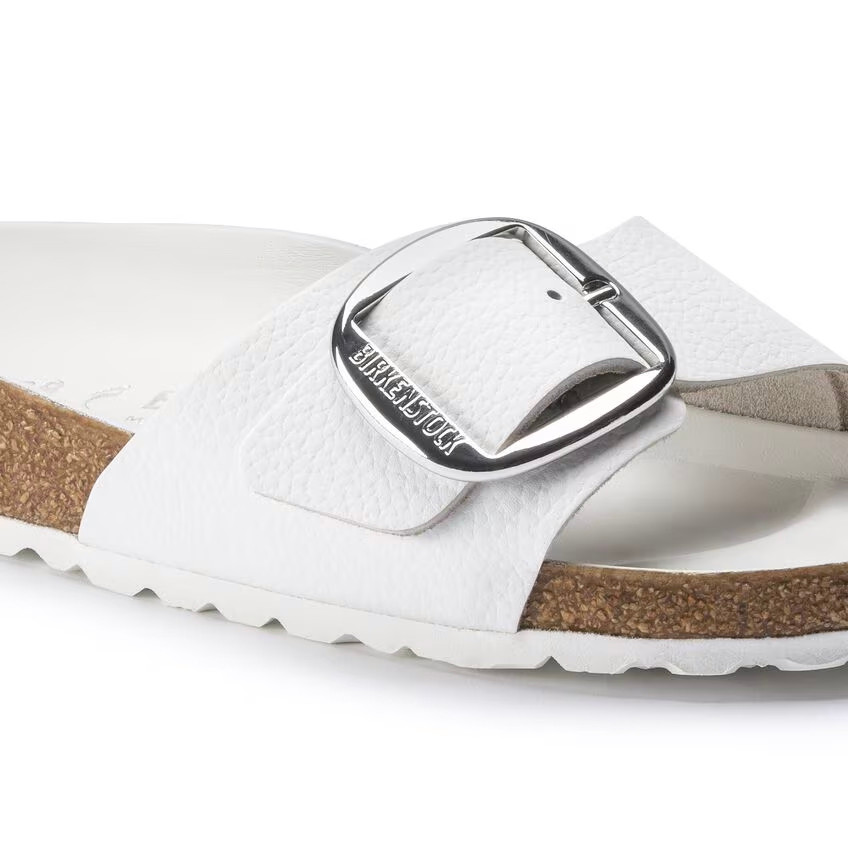 Birkenstock Madrid Big Buckle Sandal – White Leather – Women’s