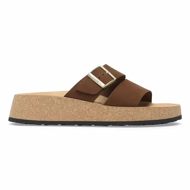 Birkenstock Almina Sandal – Dark Tea Nubuck – Women's
