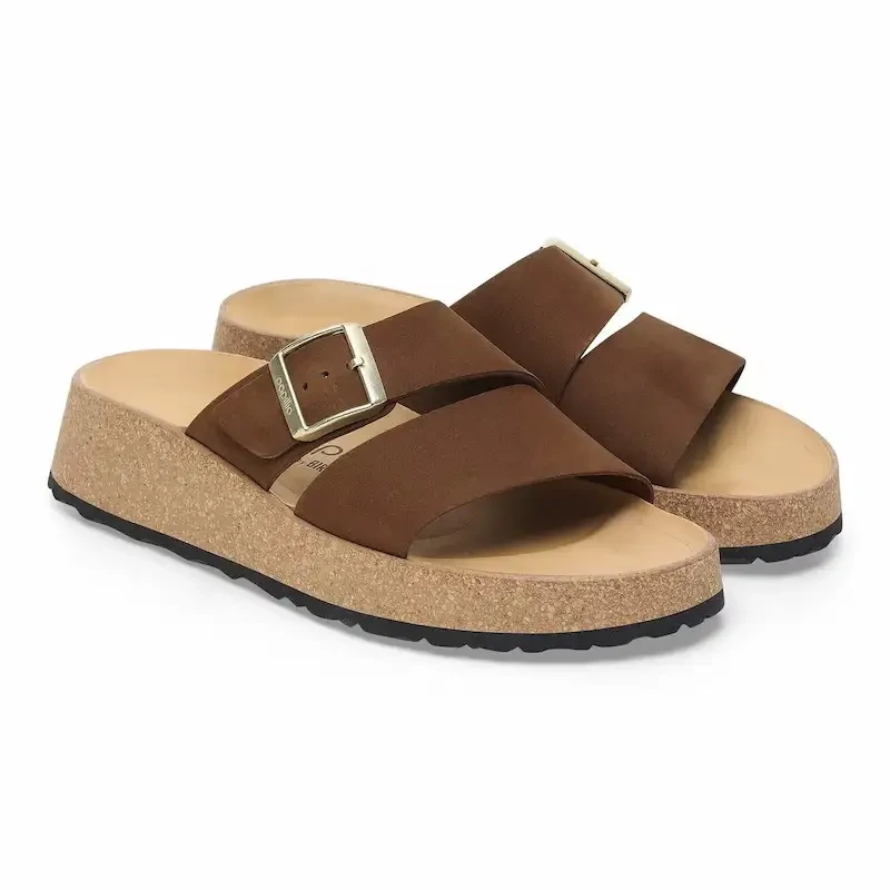 Birkenstock Almina Sandal – Dark Tea Nubuck – Women's
