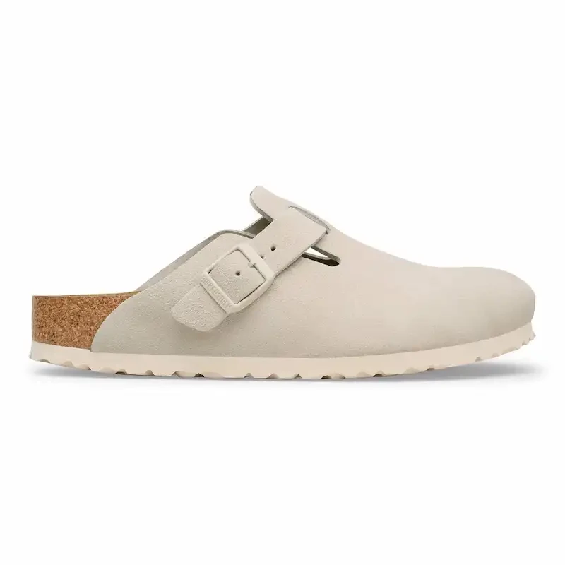 Birkenstock Boston Clog – Oyster Suede Leather – Men's