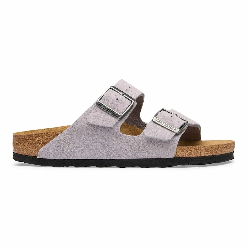 Birkenstock Arizona Sandal – Lavender Sky Suede Leather – Women's