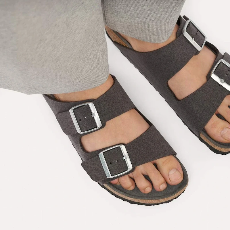 Birkenstock Arizona Sandal – Velvet Gray Birkibuc – Women's
