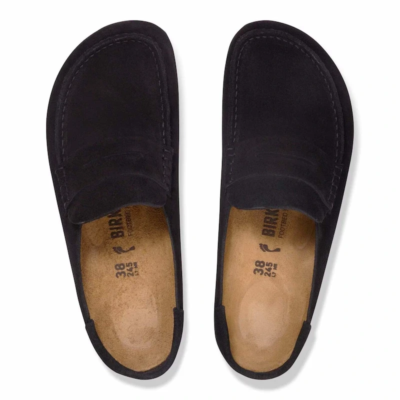 Birkenstock Naples Wrapped Clog – Black Suede leather – Men's