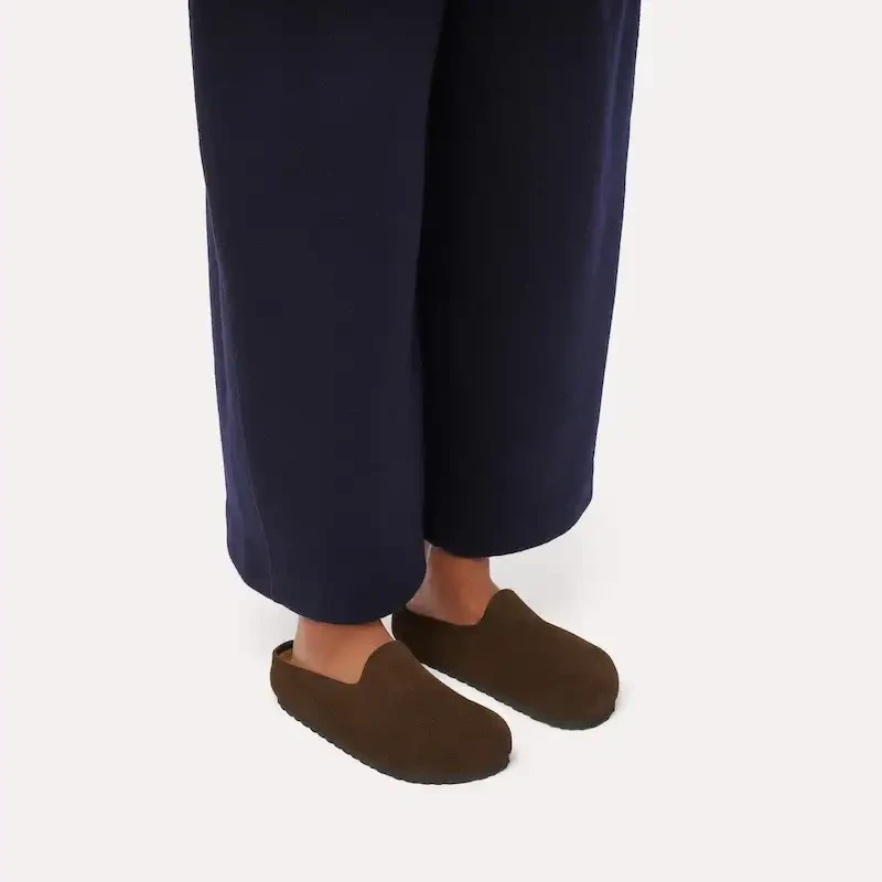 Birkenstock Amsterdam Wrapped Clog – Carafe Suede Leather – Women's