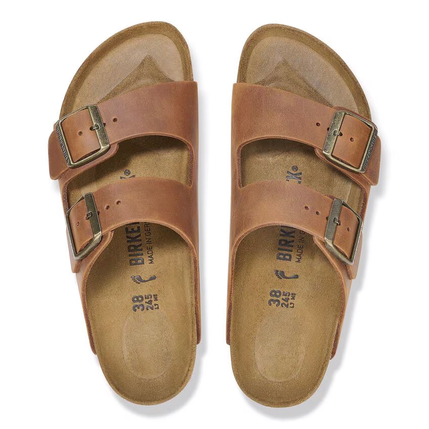 Birkenstock Arizona Sandal – Cognac Oiled Leather – Men’s