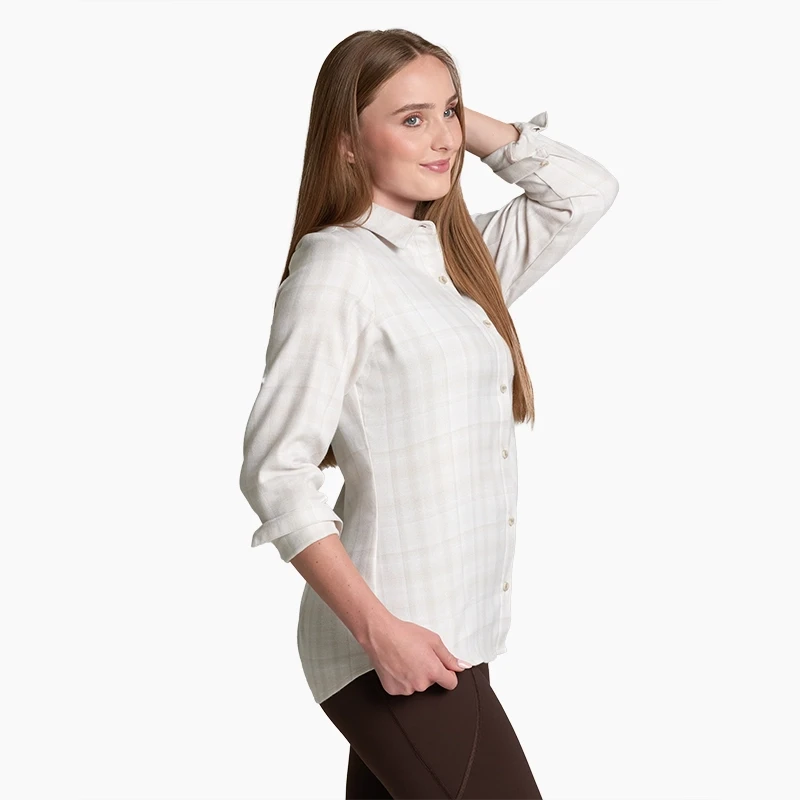 Kuhl Women's Whisper Flannel Shirt - Sea Salt