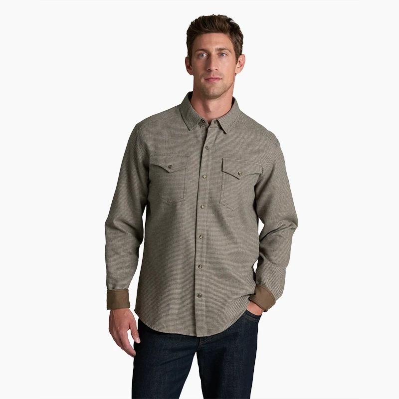 Kuhl Men's Disputr Long Sleeve Shirt - Dark Pumice