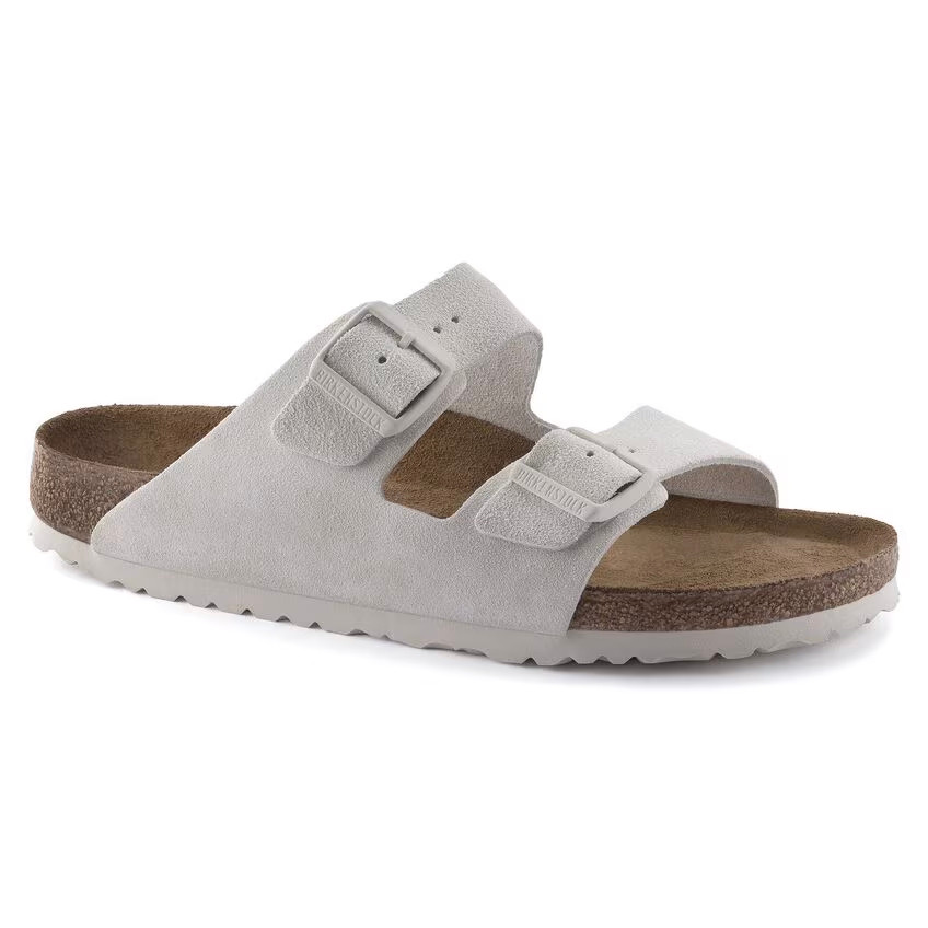 Birkenstock Arizona Sandal – Soft Footbed Antique White – Women’s