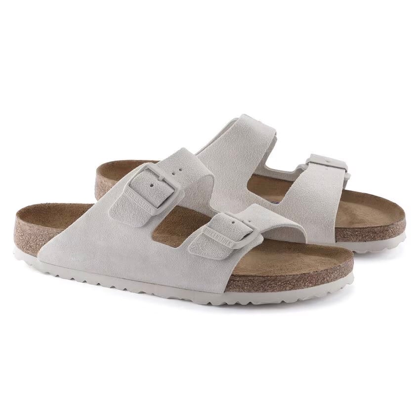 Birkenstock Arizona Sandal – Soft Footbed Antique White – Women’s
