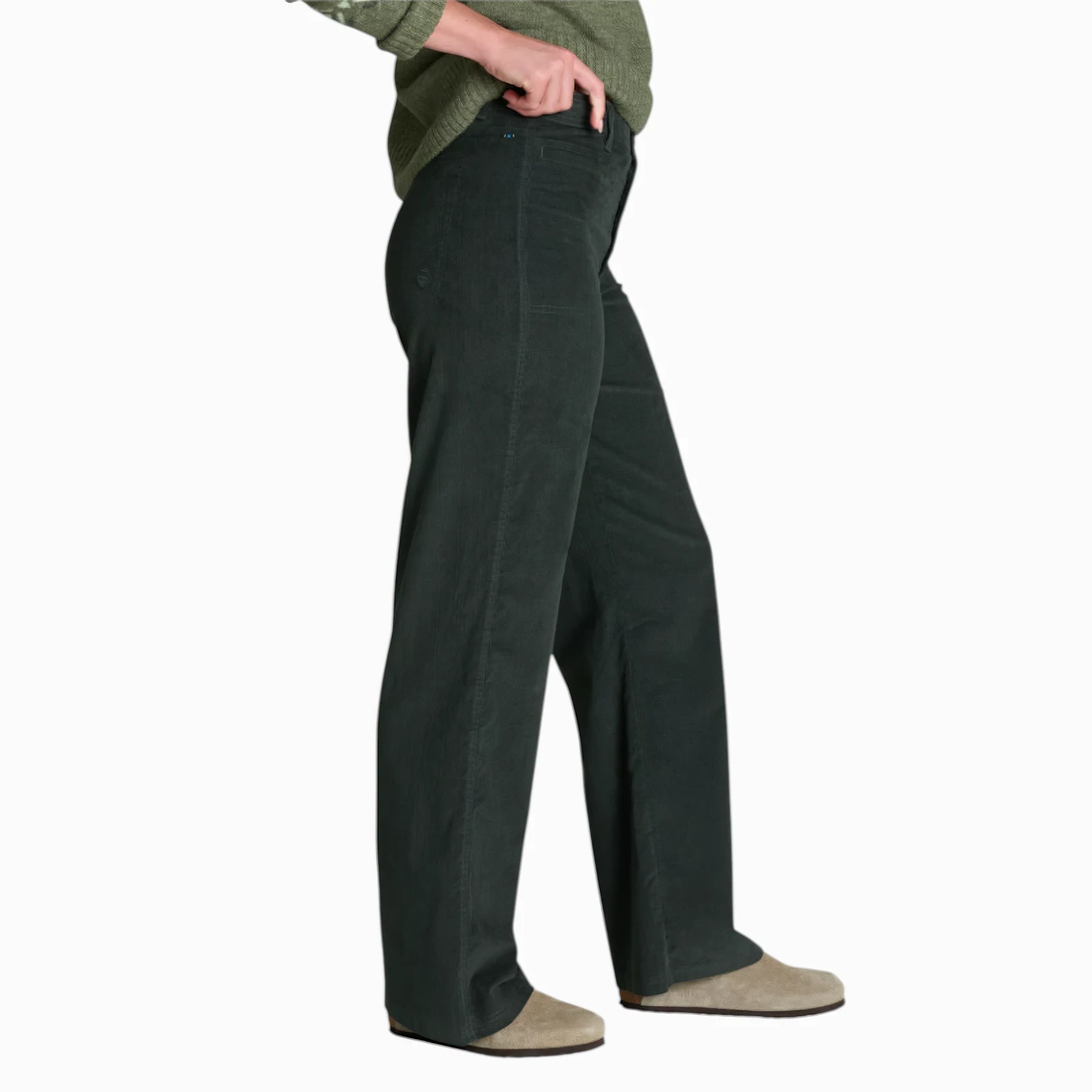 Kuhl Women's Lydia Cord Wide Leg - Rain Forest