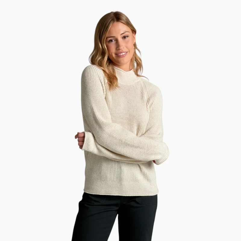 Kuhl Women's Strova Roll Neck Sweater - Alpine White