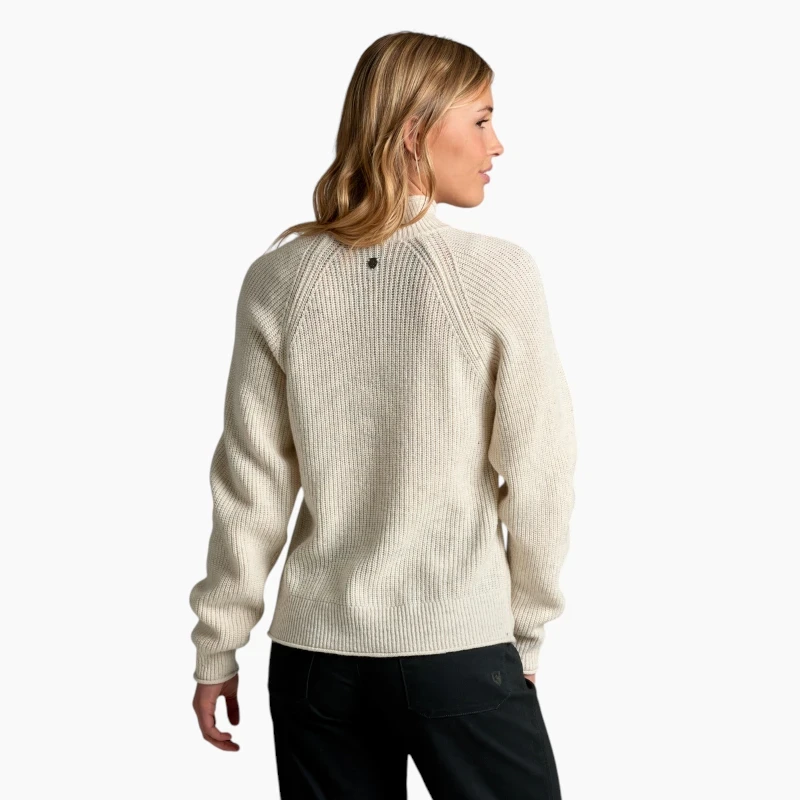 Kuhl Women's Strova Roll Neck Sweater - Alpine White