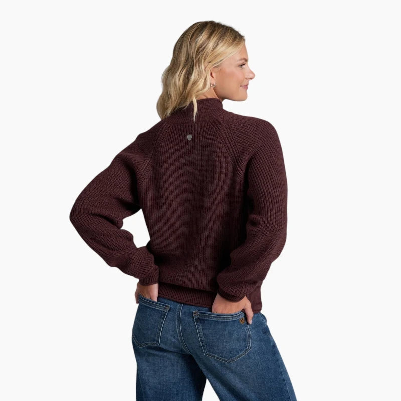 Kuhl Women's Strova Roll Neck Sweater - Mulberry