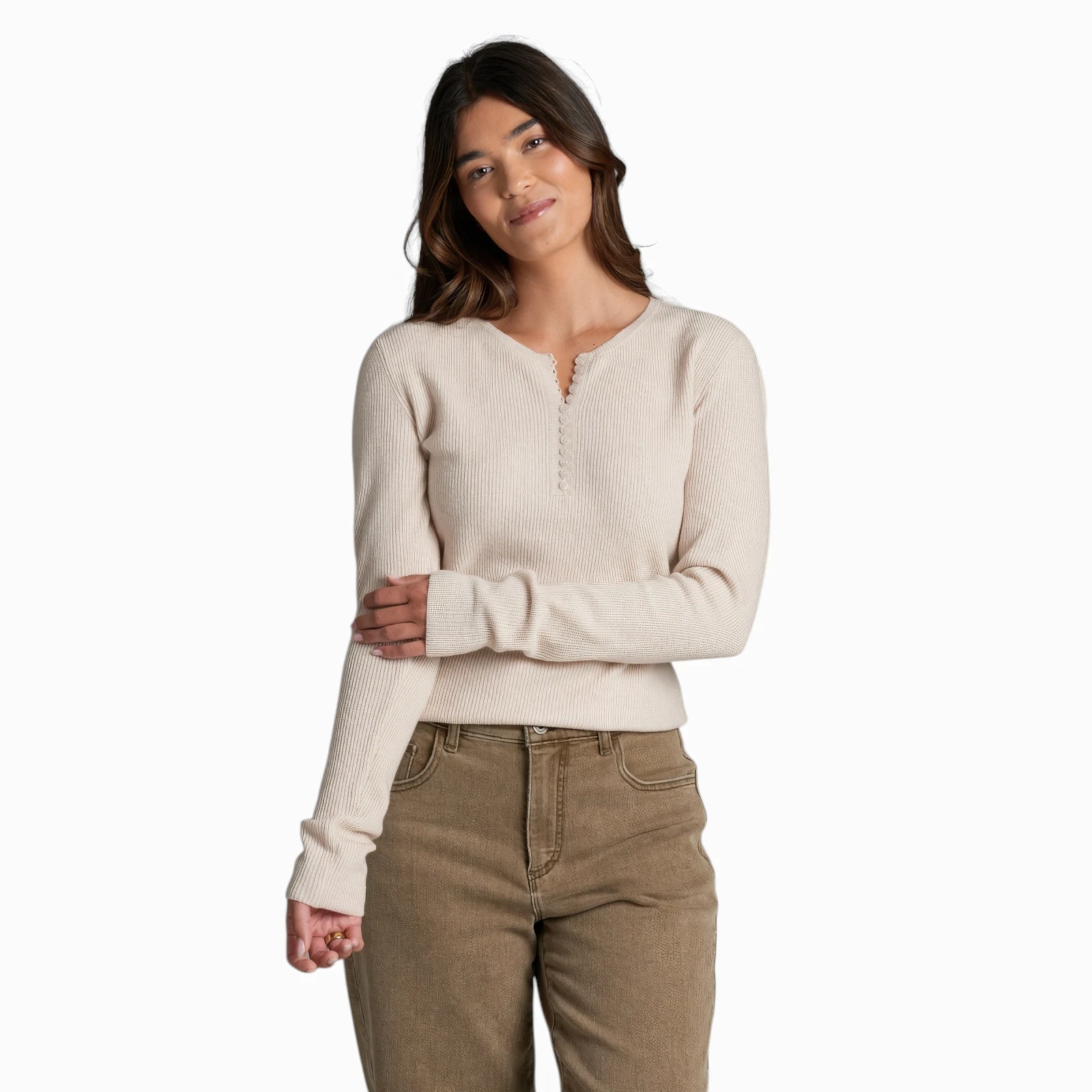 Kuhl Women's Vesper Henley Sweater - Dove