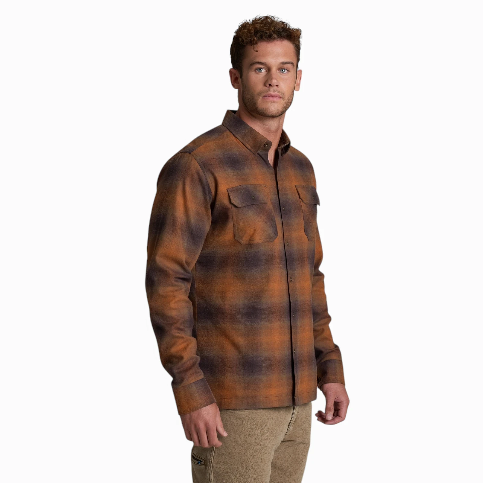 Kuhl Men's Dillingr Flannel LS - Rusted Sun