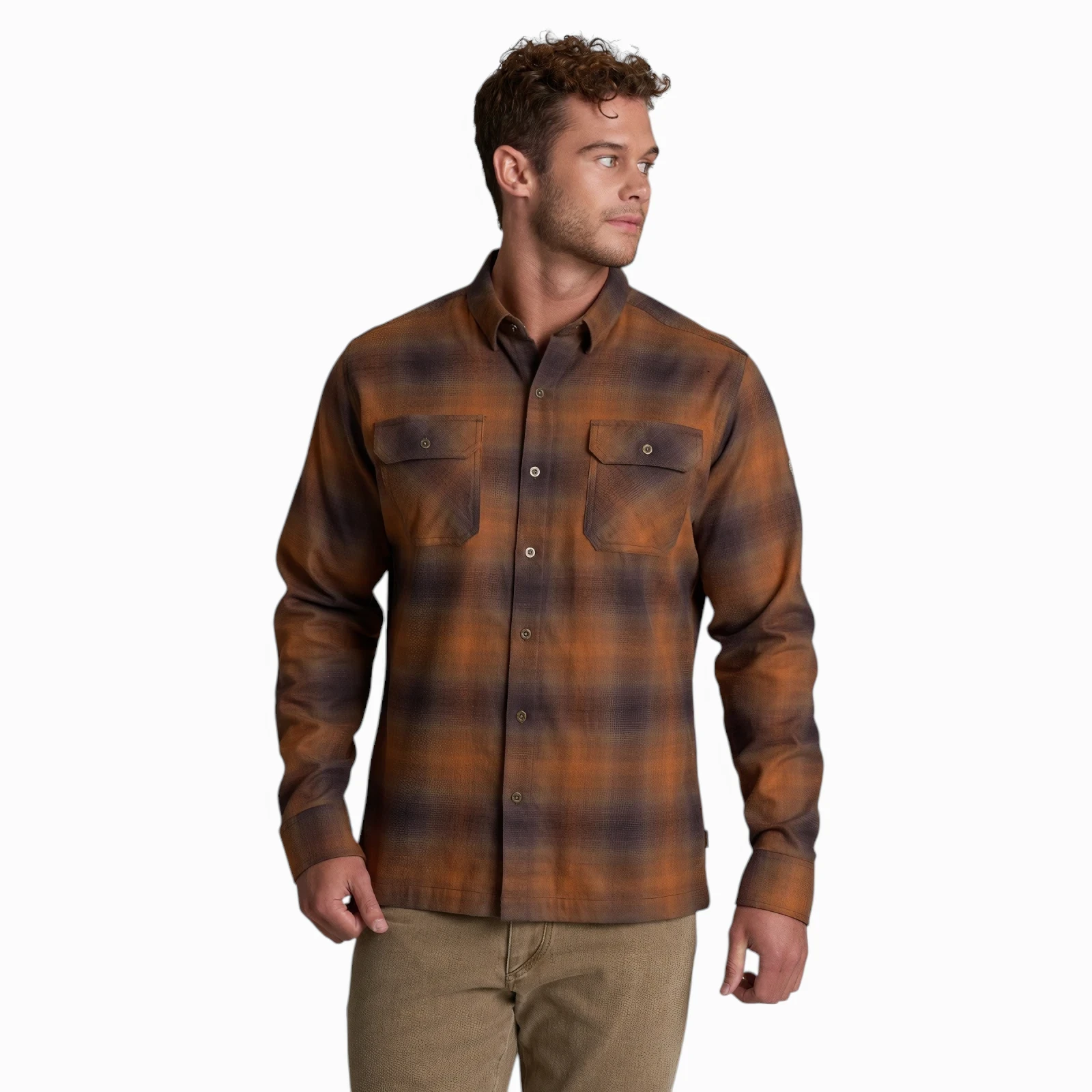 Kuhl Men's Dillingr Flannel LS - Rusted Sun