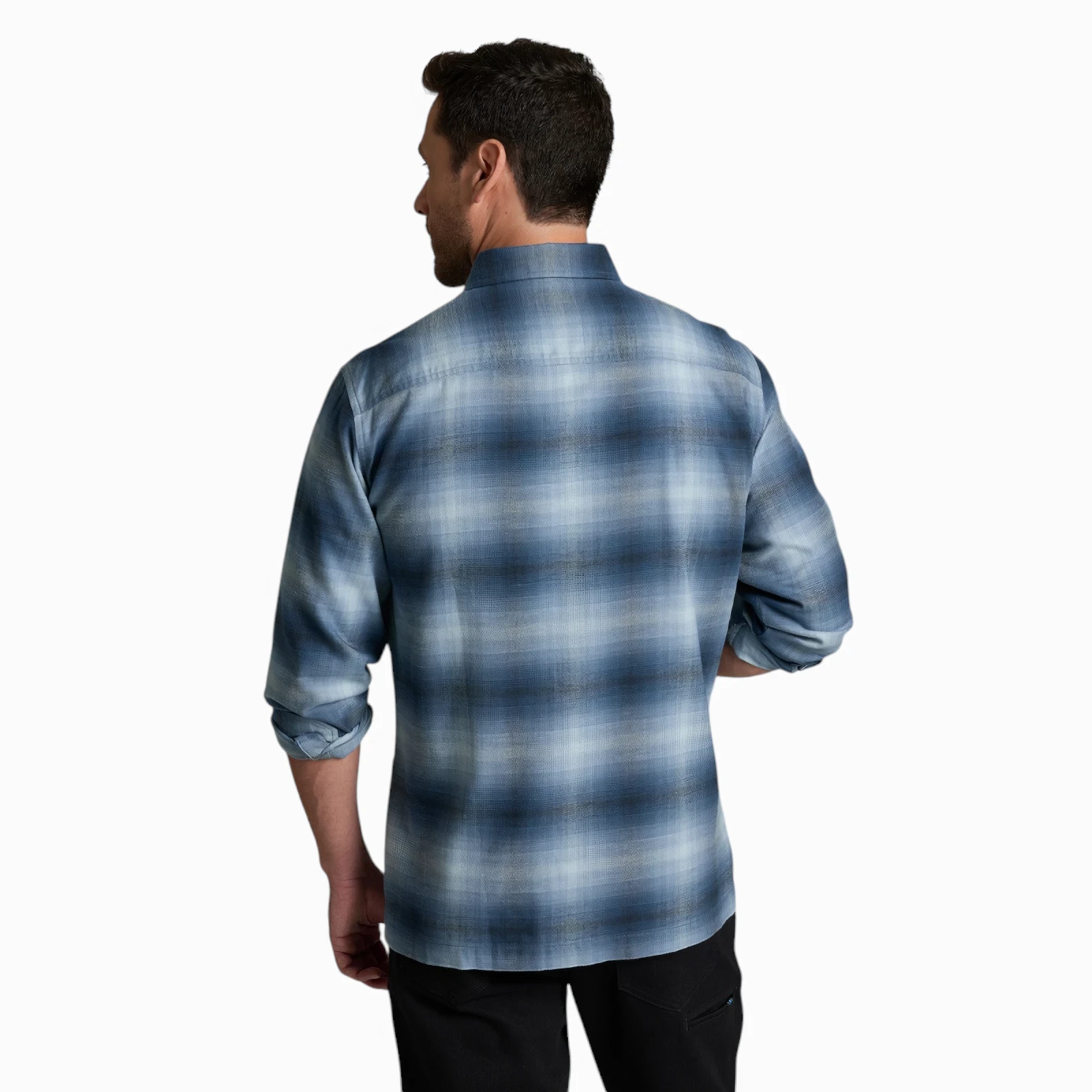 Kuhl Men's Dillingr Flannel LS - Faded Denim
