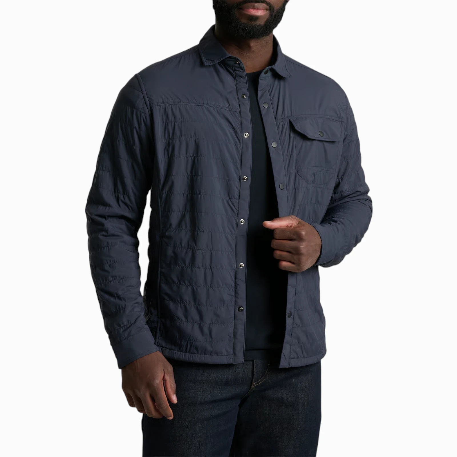 Kuhl Men's The One Shirt-Jac - Pirate Blue/Mutiny Blue