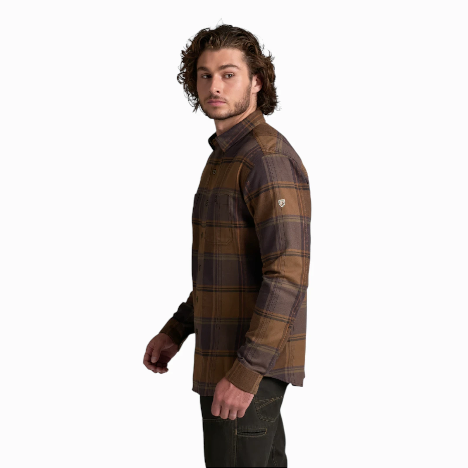 Kuhl Men's Fugitive Flannel LS - Smoked Barrel