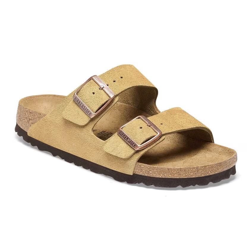 Birkenstock Arizona Taupe Suede Leather – Unisex Sandal | Simply