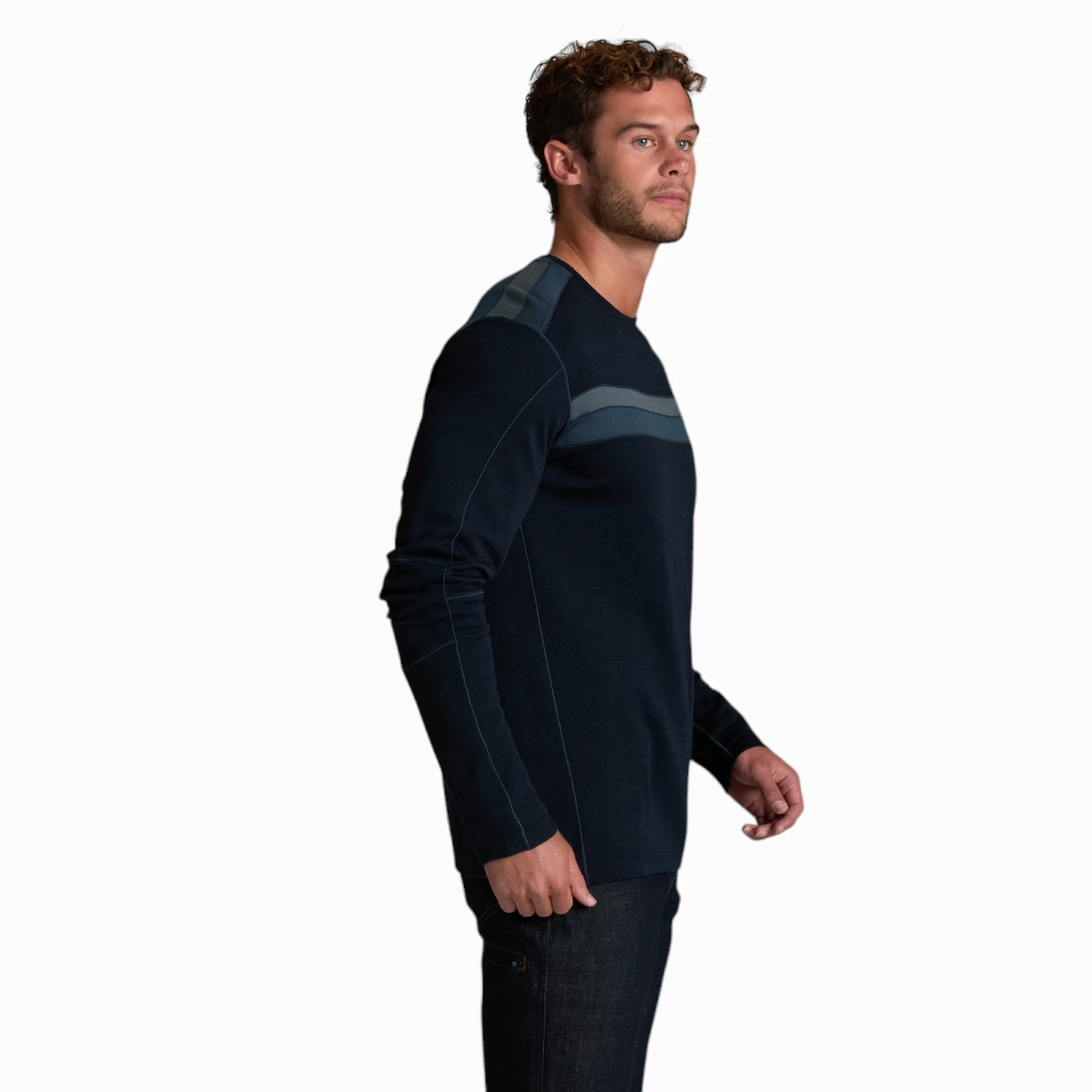 Kuhl Men's Downhill Racr Merino Crew - Stone Blue