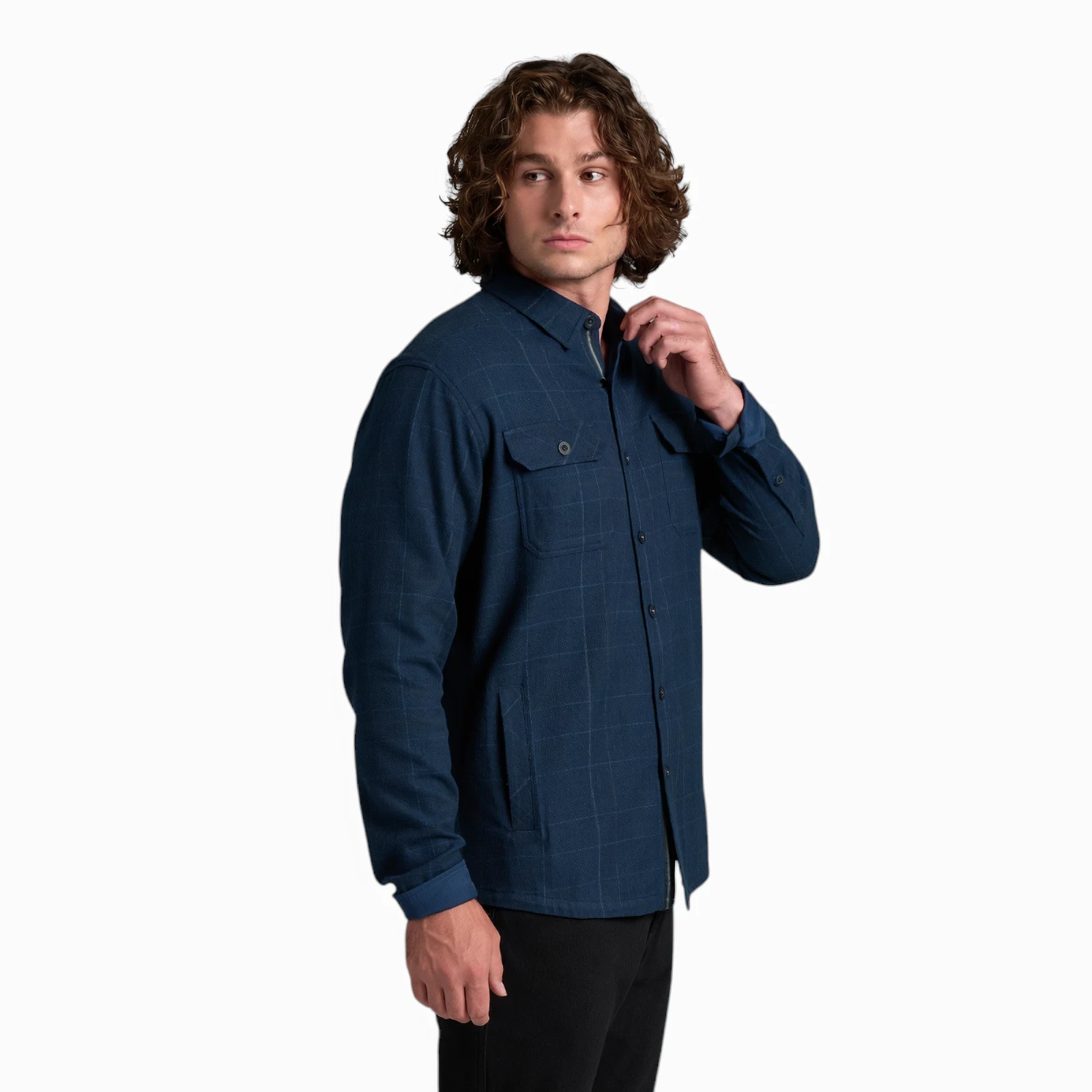 Kuhl Men's Deviatr Shirt - Jac - Riot Blue