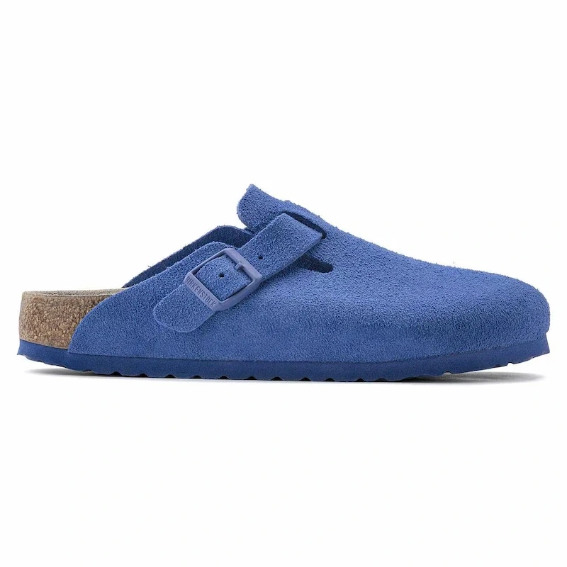 Birkenstock Boston Clog – Ultra Blue Suede Leather – Unisex