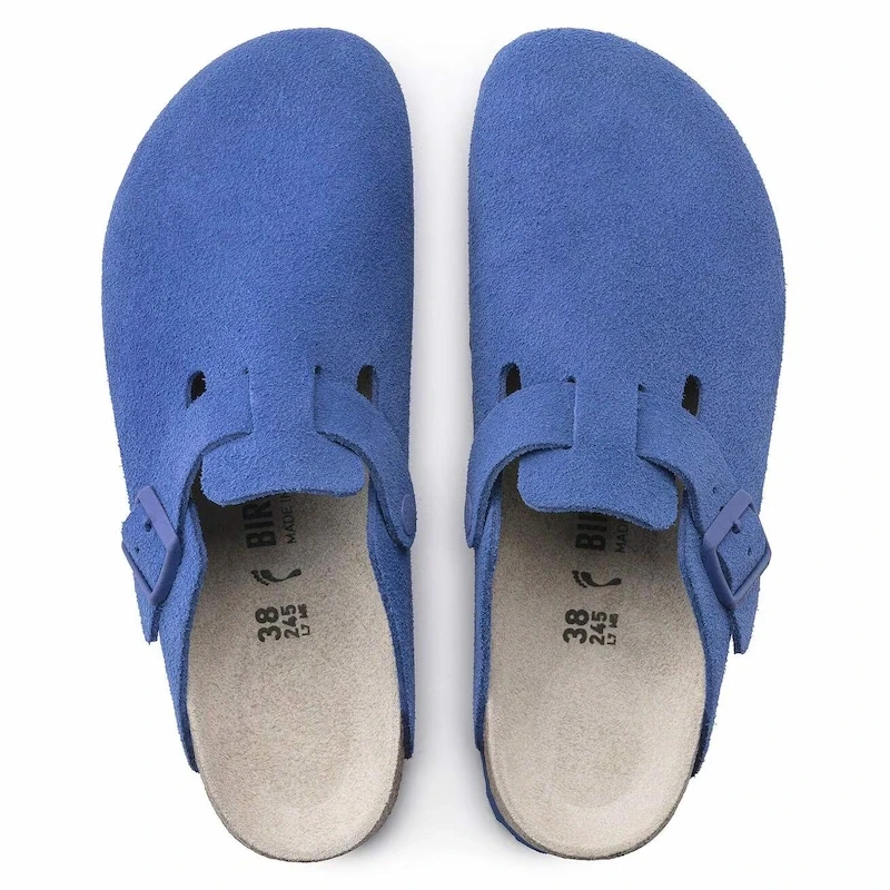 Birkenstock Boston Clog – Ultra Blue Suede Leather – Unisex