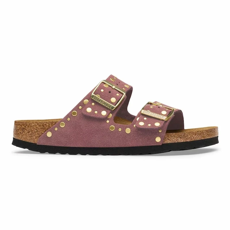 Birkenstock Arizona Rivet Sandal – Pepper Suede Leather – Women's