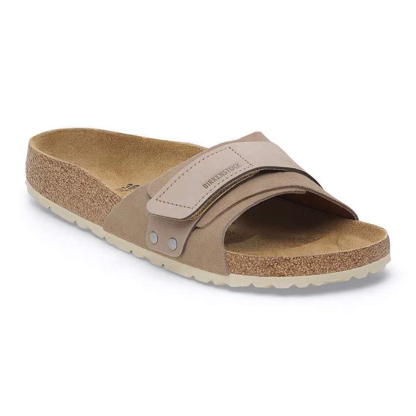 Birkenstock Oita Modern Taupe Suede Leather Sandal | Women's