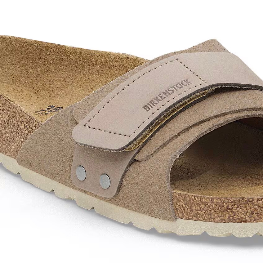 Birkenstock Oita Modern Taupe Suede Leather Sandal | Women's