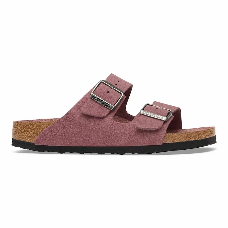Birkenstock Arizona Soft Footbed Sandal – Pepper Suede Leather – Women's